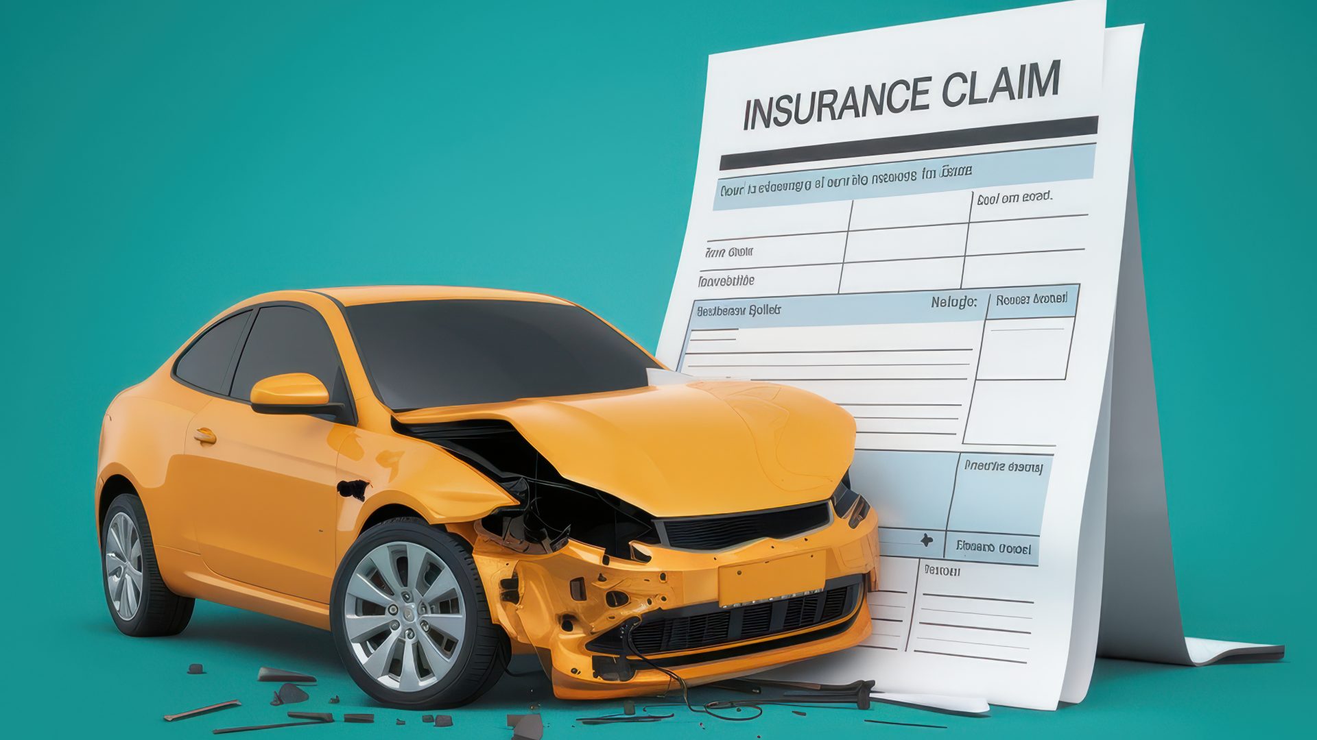 minimalist-digital-illustration-vibrant-orange-car-with-insurance-claim-document